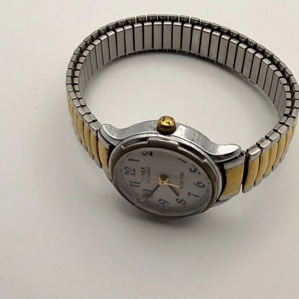 Timex Indiglo Two-Tone Women's Dress Watch - Elegant & Functional